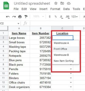 كيفية إضافة قائمة منسدلة في أوراق Google و Excel Google Final